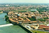 Vue a&eacute;rienne de Toulouse